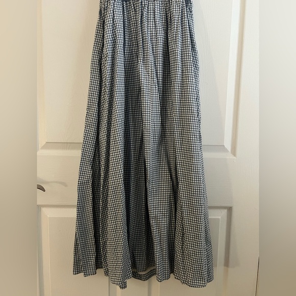Landry Kate / Storia Kimber Blue Gingham Sleeveless Bow Ties Midi Dress Medium - Picture 10 of 11